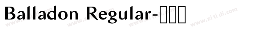 Balladon Regular字体转换